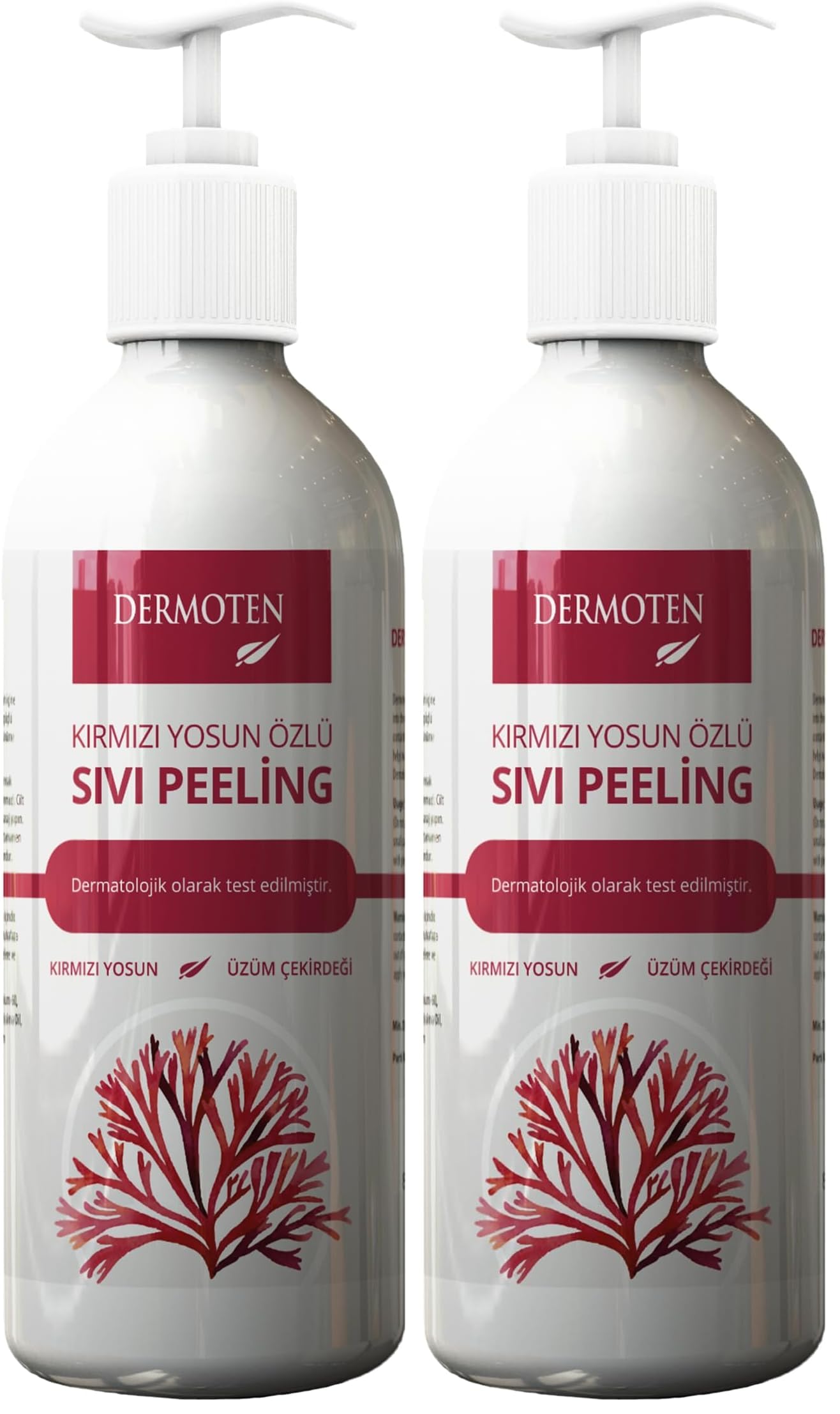 Dermoten Kırmızı Yosun Özlü Sıvı Peeling - 150 ml (2 paketi)