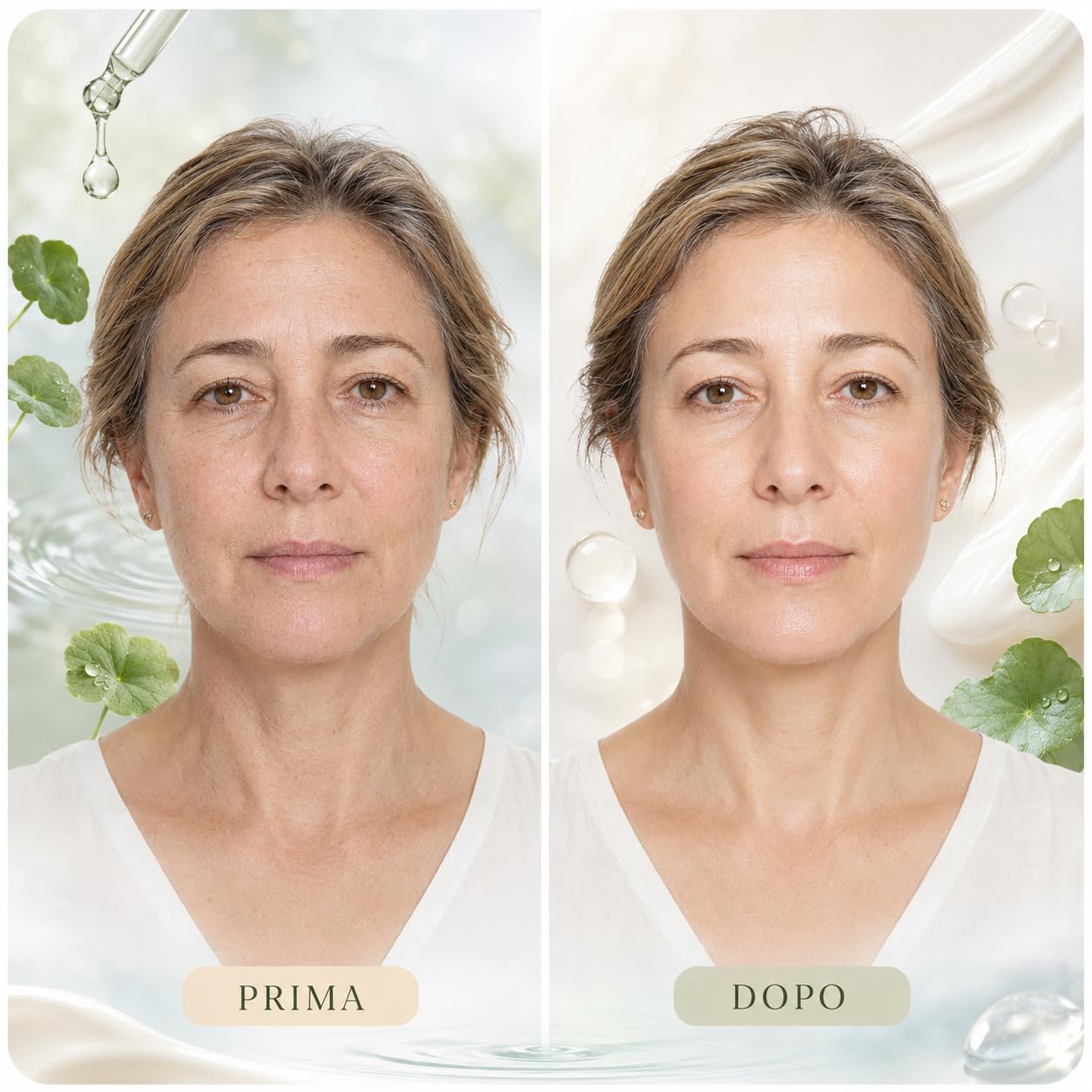 KoraGlow Cica Glow Cream Crema Viso Con Centella Asiatica Collagene Acido Ialuronico Per Pelle Luminosa (2 pcs)