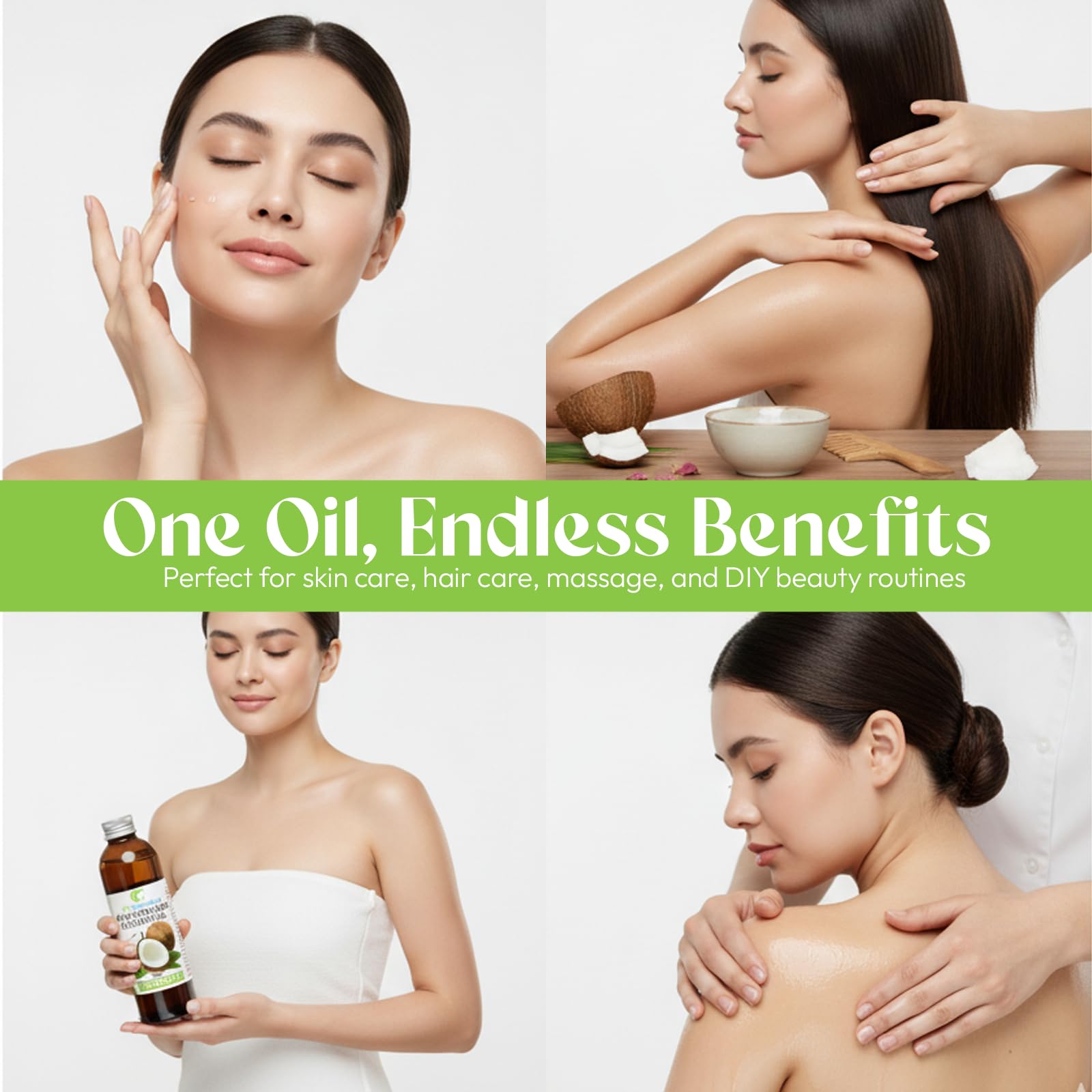 Natural Fractionated Coconut Oil 100ml Puro 100% Natural