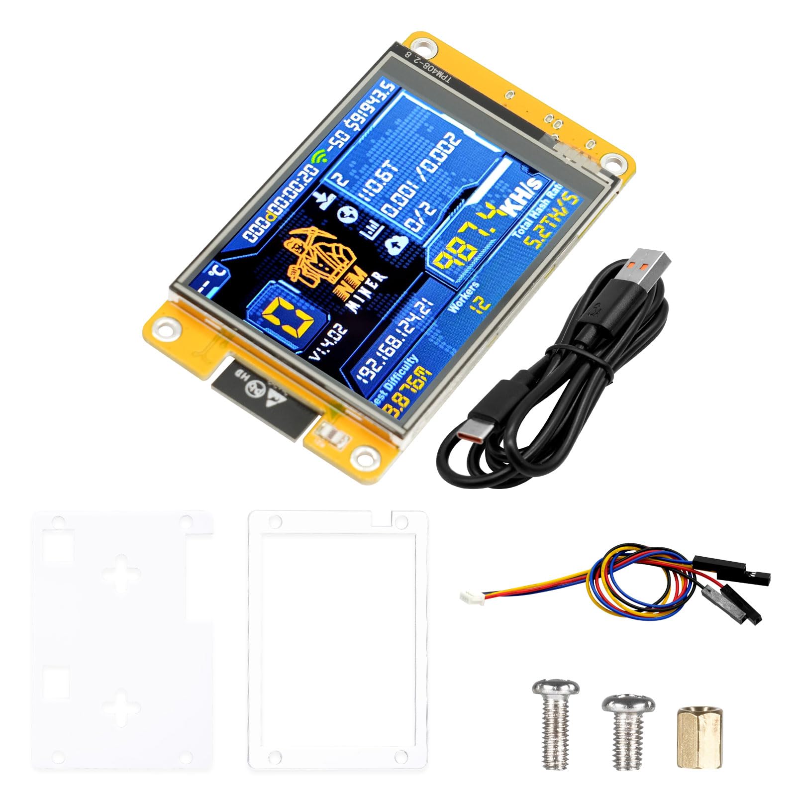 NerdMiner V2 Mining Bitcoin Binghe 1010KH/S NerdMiner V2 Bitcoin Miner con  2.8