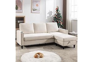Beige Sectional Sofa for Compact Living: Ultimate Comfort and Storage