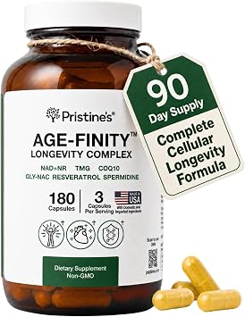 PRISTINES Age Finity All in One Healthy Aging Supplement Vegan Capsules