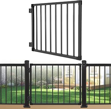 Deck Gate Outdoor with Hinges & Latch, 16 CFR 1239 Certified