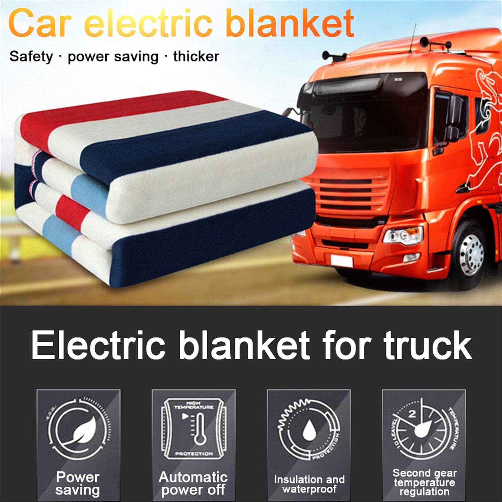 Heating Pads, Electric Blanket 12/24V Truck with Single Double Bed RV Large  Truck Sleeper Safety Electric Mattress : Amazon.ca: Automotive