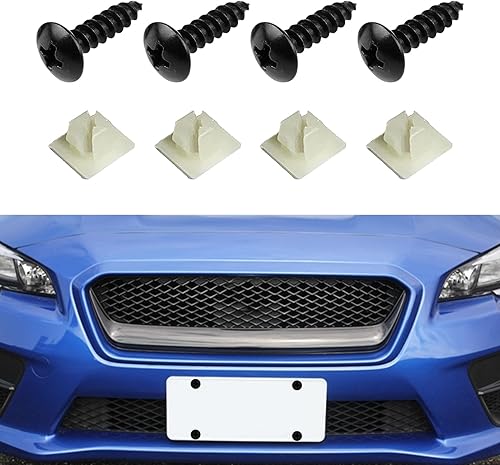 Miniatura 8 de Juego de 4 tornillos negros antirrobo para placa de matrícula, accesorios de montaje de placa de matrícula de acero inoxidable inoxidables,