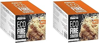 Flame on Organic Wood Wool Quick Light Eco Fire Starters for Grilling
