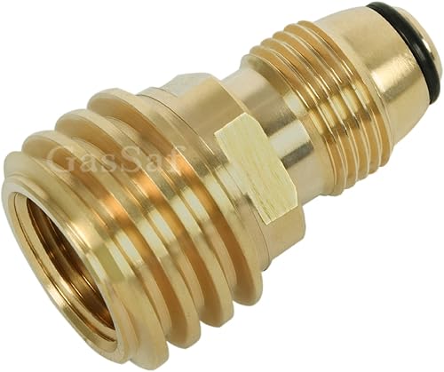 Miniatura 8 de GasSaf Adaptador de propano QCC1 válvula reguladora de gas con tuerca y rosca de tubo macho de 14 pulgadas (3 piezas)