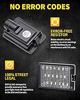 Vista 4 de Luces LED para matrícula, conjunto de lámpara blanco brillante, reemplazo compatible con Dodge Durango 2014, 2015, 2016, 2017, 2018, 2019, 2020