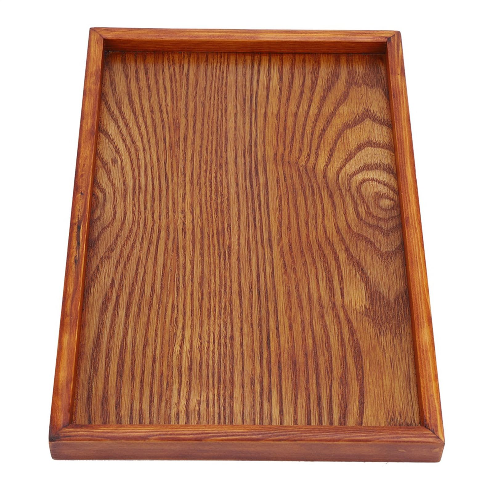 Vassoio da portata rettangolo in legno vassoio da tè piatto da portata snack piatto di conservazione alimenti per hotel casa(30 * 20 cm)