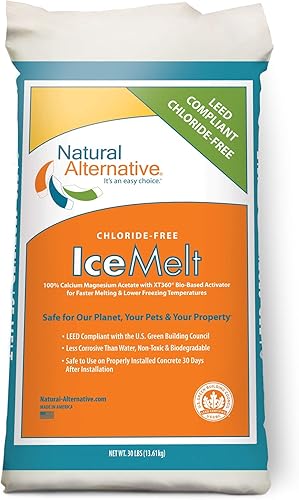 Natural Alternative 100% CMA Derretidor de Hielo Bolsa de 30 lb (10050)