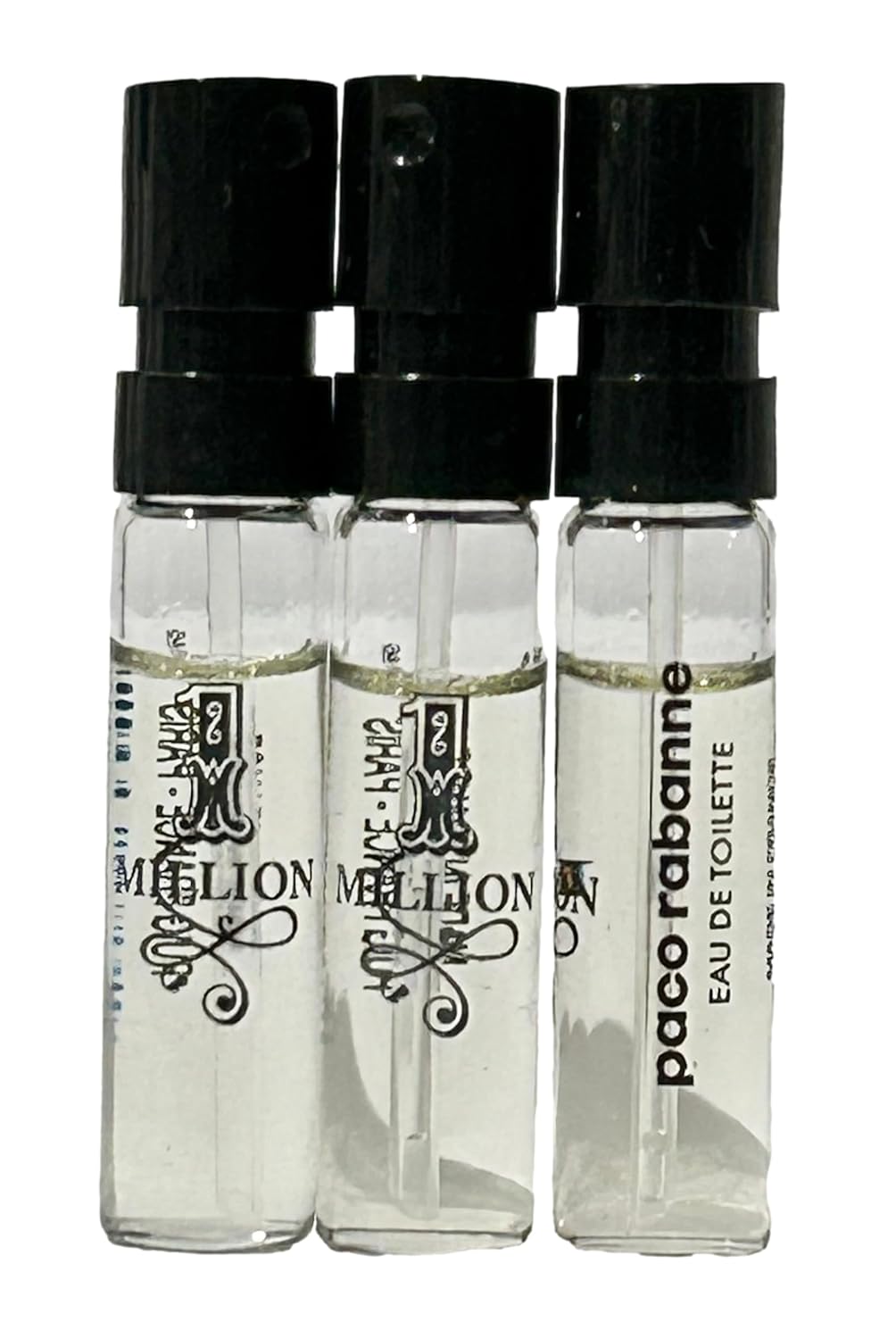 paco rabanne 1 MILLION EDT Perfume MEN spray vial perfume 1.5 ml / 0.05 fl oz - Set of 3-4420 - Image 3