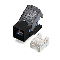 Vista 16 de trueCABLE - Conector Keystone sin herramientas Cat6, sin blindaje (UTP), PoE++ (4PPoE) 100 W, certificación UL, verificado ETL, certificado Blanco