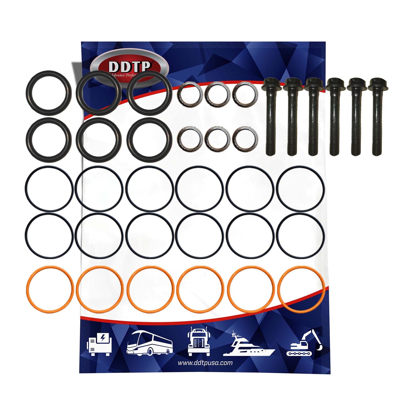 でぃれ〜ら〜 Amazon.com: Injector Six Pack Seal and Bolt Kit S60 12.7L