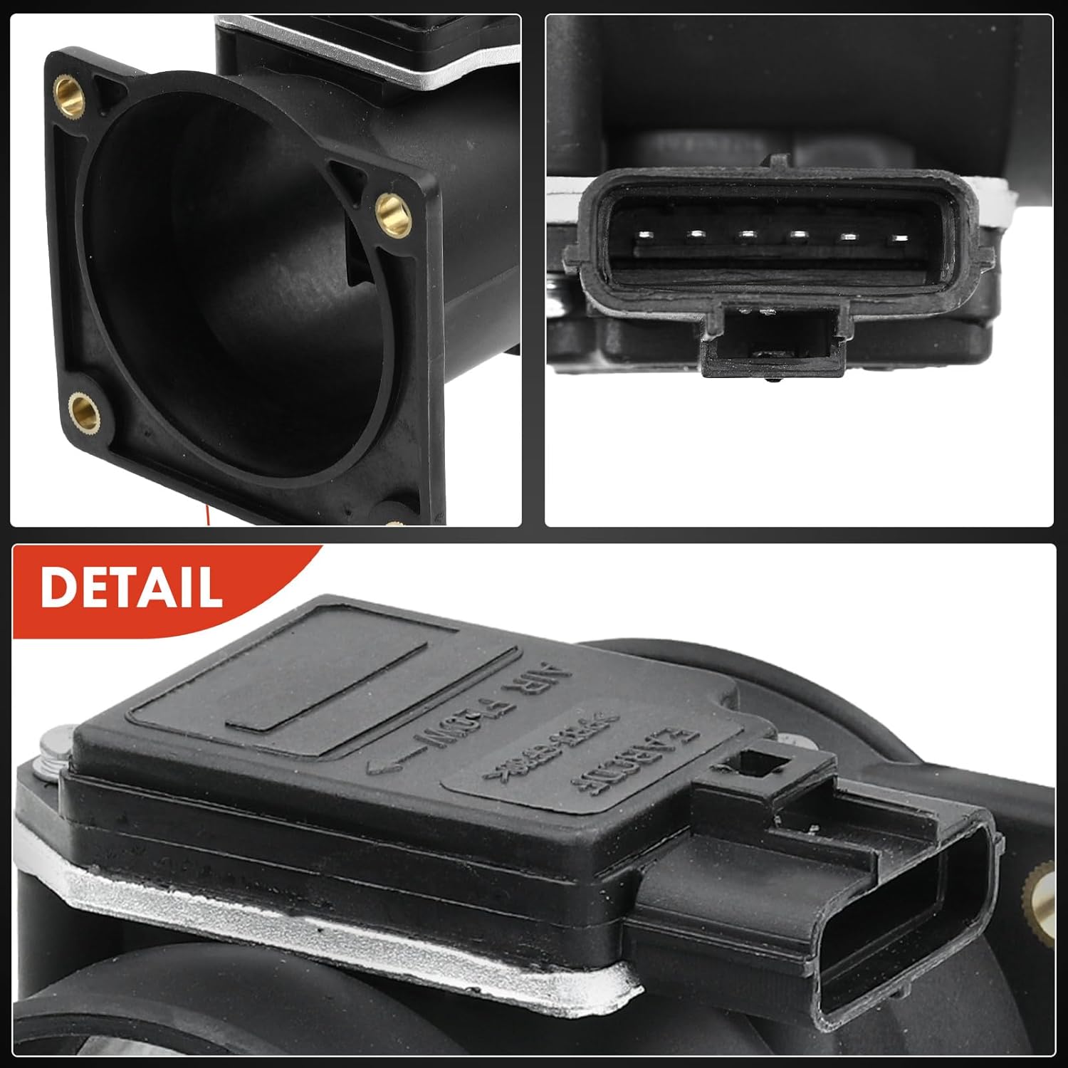A-Premium Mass Air Flow Sensor Meter [W/ 6Pins] 2.0 3.0 3.8 3.9 4.2L Compatible with Ford & Mazda & Mercury Models - Focus, Mustang, Escape, Explorer, E-150 Club Wagon, Tribute & More