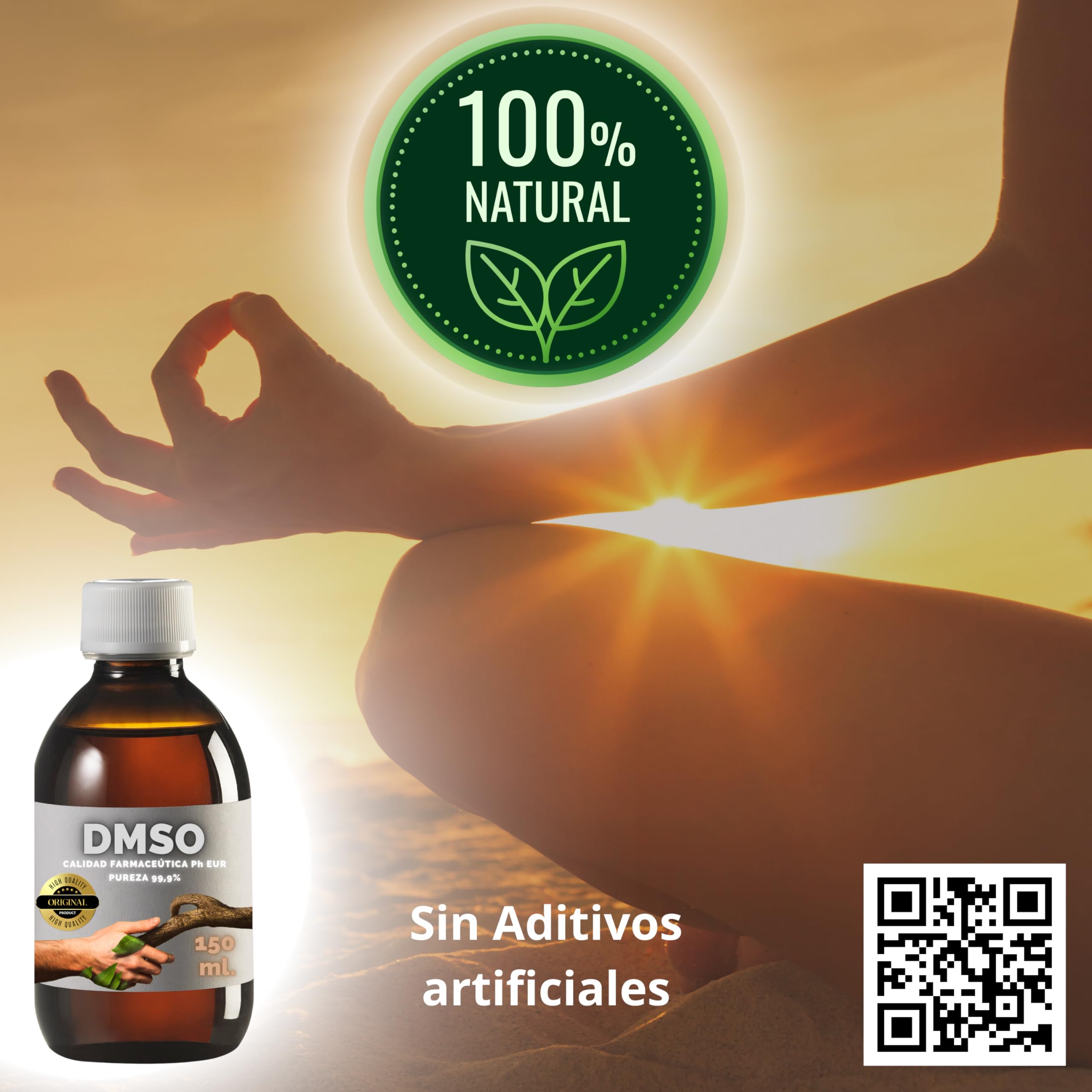 2 x DMSO 150 ml. 99,9% czystości z zakraplaczem | Jakość dimetylosulfotlenek Ph Eur | Butelka prezentowa 125ml Dyfuzor + Kubek Dozujący | Bursztynowe Butelki Laboratoryjne | Uszczelka bezpieczeństwa