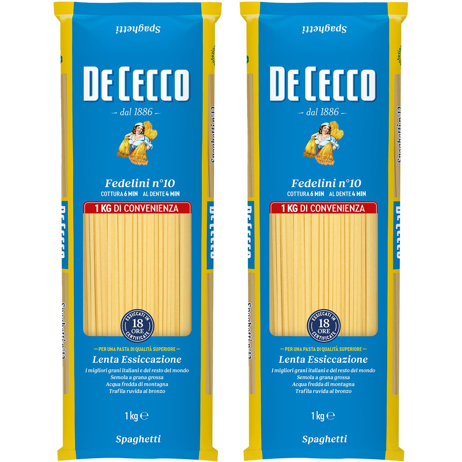 DE CECCO no.10 太さ1.4mm フェデリーニ パスタ1kg×16袋 Amazon.co.jp: ディ・チェコ No.10 フェデリーニ 1.4mm 1㎏×2袋 (約20