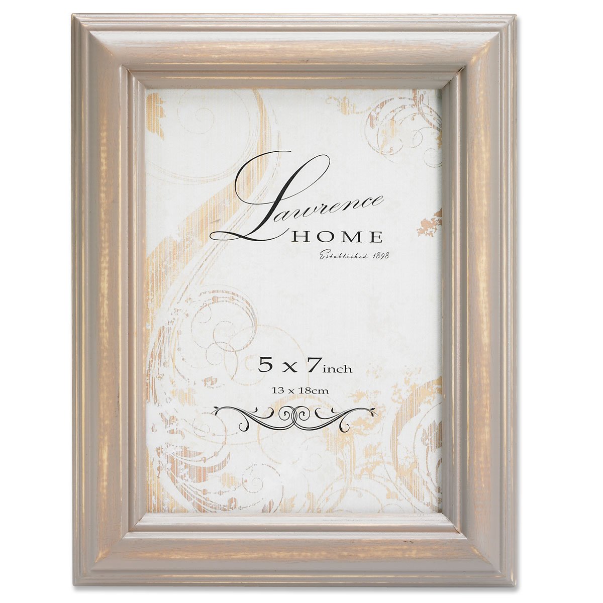 Buy Lawrence Frames Wood Picture Frame, 5 by 7Inch, Weathered Gray