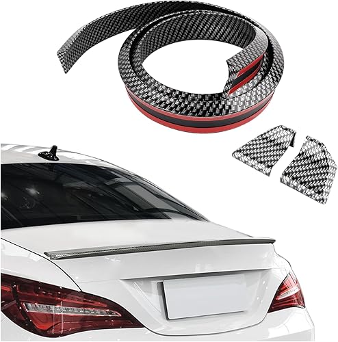 Miniatura 8 de Alerón trasero de automóvil de 4.9 pies, alerón de techo brillante 3D, alerón de maletero, accesorios exteriores para automóvil, instalación sin