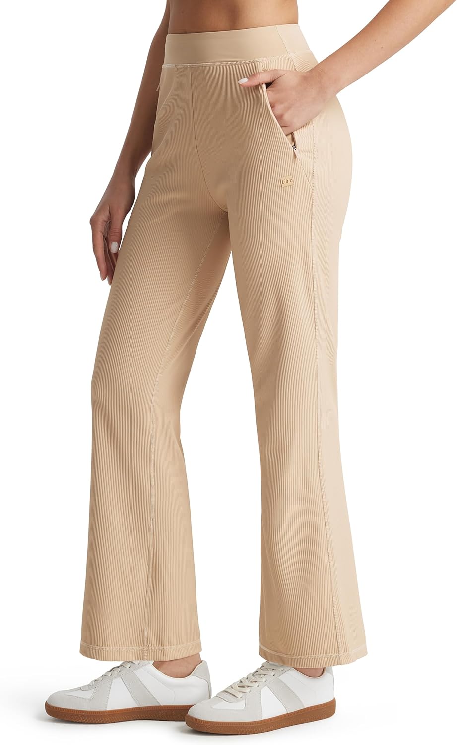 Libin Women's 27" 29" Bootcut Pants Stretchy Casual Travel Dress Slacks Golf Athletic Workout Yoga Pants with Pockets