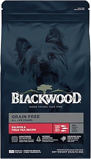 Blackwood Grain Free Dry Dog Food, Salmon & Field Pea Recipe, 24 Pound Bag for All Life Stages, Slow Cooked with Vitamins & Minerals for a Balanced Diet