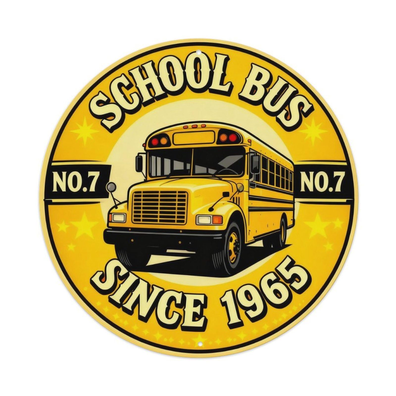 Vintage School Bus Nostalgia Tin Sign Metal Tin Sign Plaque