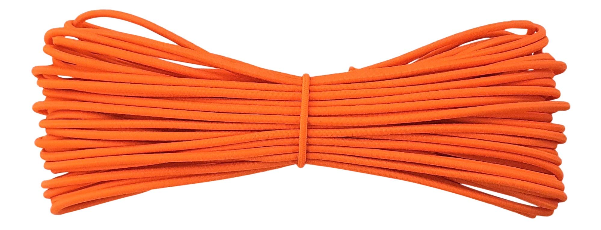 Round Elastic Cord - 2 mm Diameter - Neon Orange - 100 metres — image 1