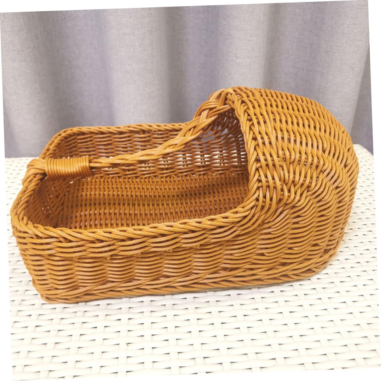 PRETYZOOM Panier à Pantoufles Portatif 370x270x190mm en Polypropylène Résistant Multifonction pour Maison et Hôtel Rangement Salle de Bain Organisé