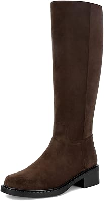 Leather Knee High Boots for Women