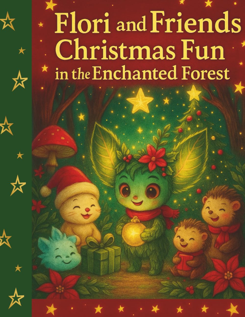 Flori and Friends: Christmas Fun in the Enchanted Forest.: A Magical Christmas Coloring Adventure for Kids.