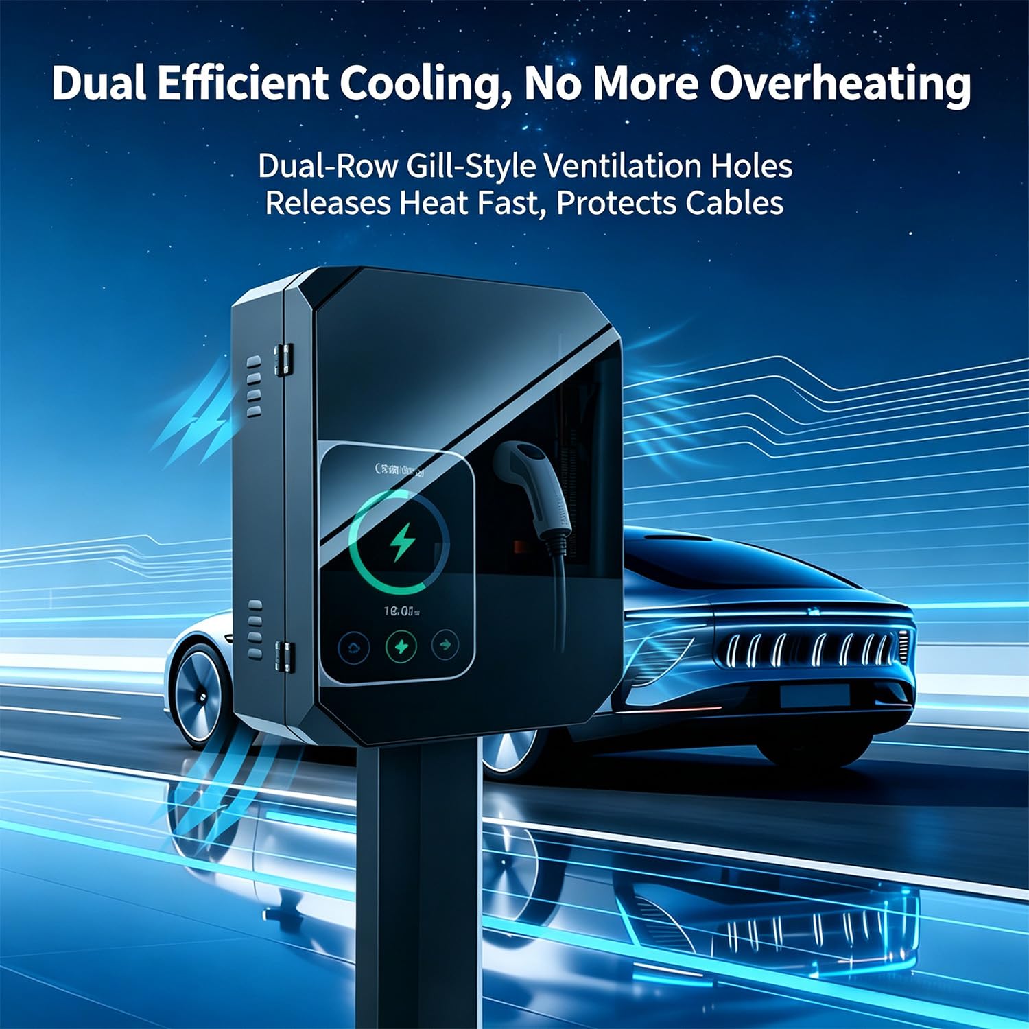 Protección contra La Intemperie Ev Charger，con Cerradura De Combinación Cubierta Protectora para Cargador Ev,Cubierta Cargador Coche Eléctrico contra La Lluvia Protección Solar