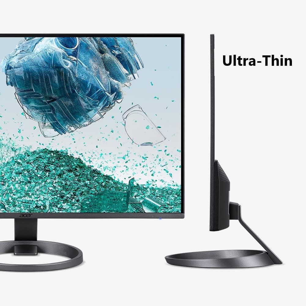 acer Vero RL272 yii 27” 1920 x 1080 IPS Ultra-Thin Monitor | AMD FreeSync Technology | 75Hz Refresh | 1ms (VRB) | Zero-Frame | Made with 85% PCR & 5% Ocean-Bound Plastics | 2 x HDMI 1.4 Ports & VGA