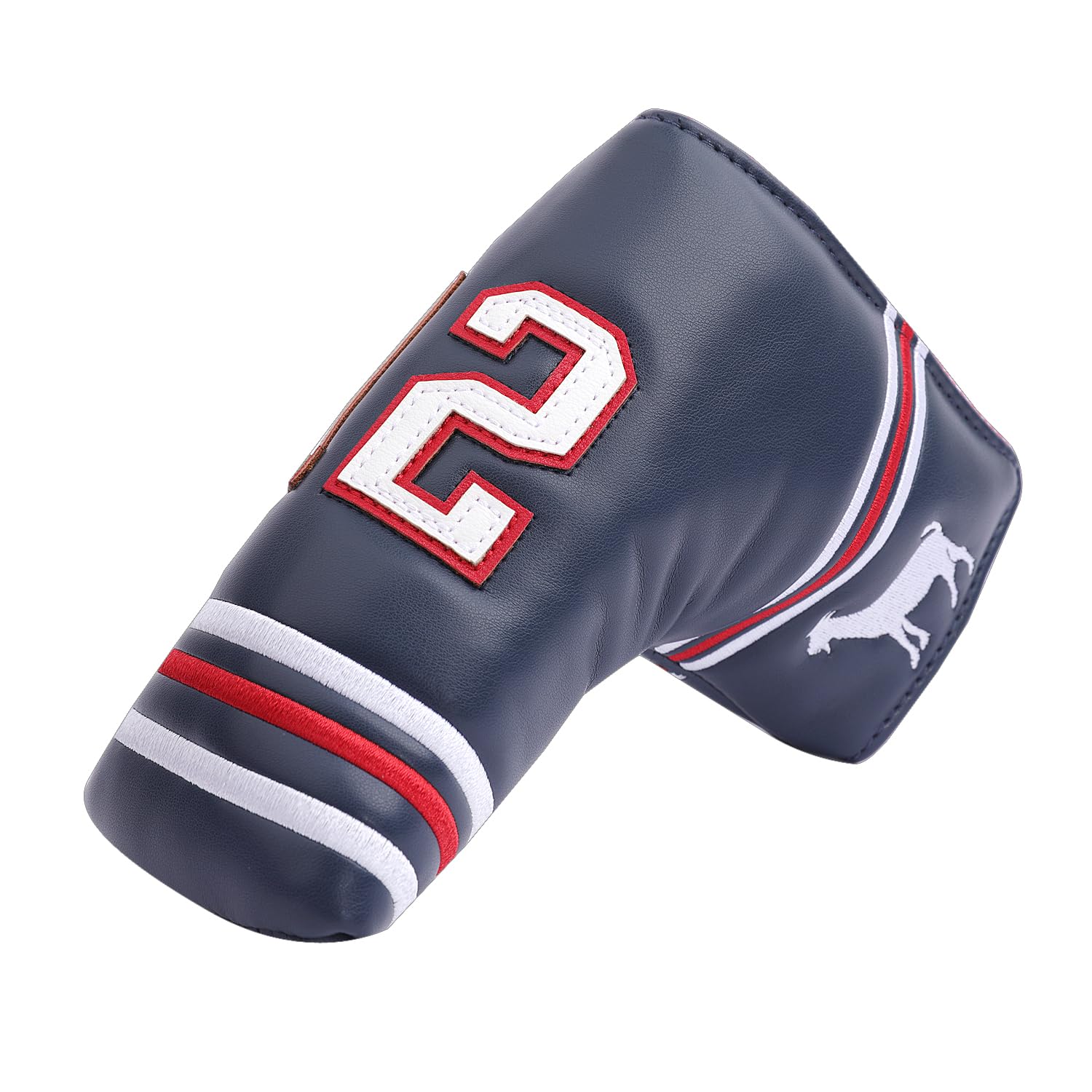 Housse de protection pour putter de golf avec design n°12 Bleu foncé