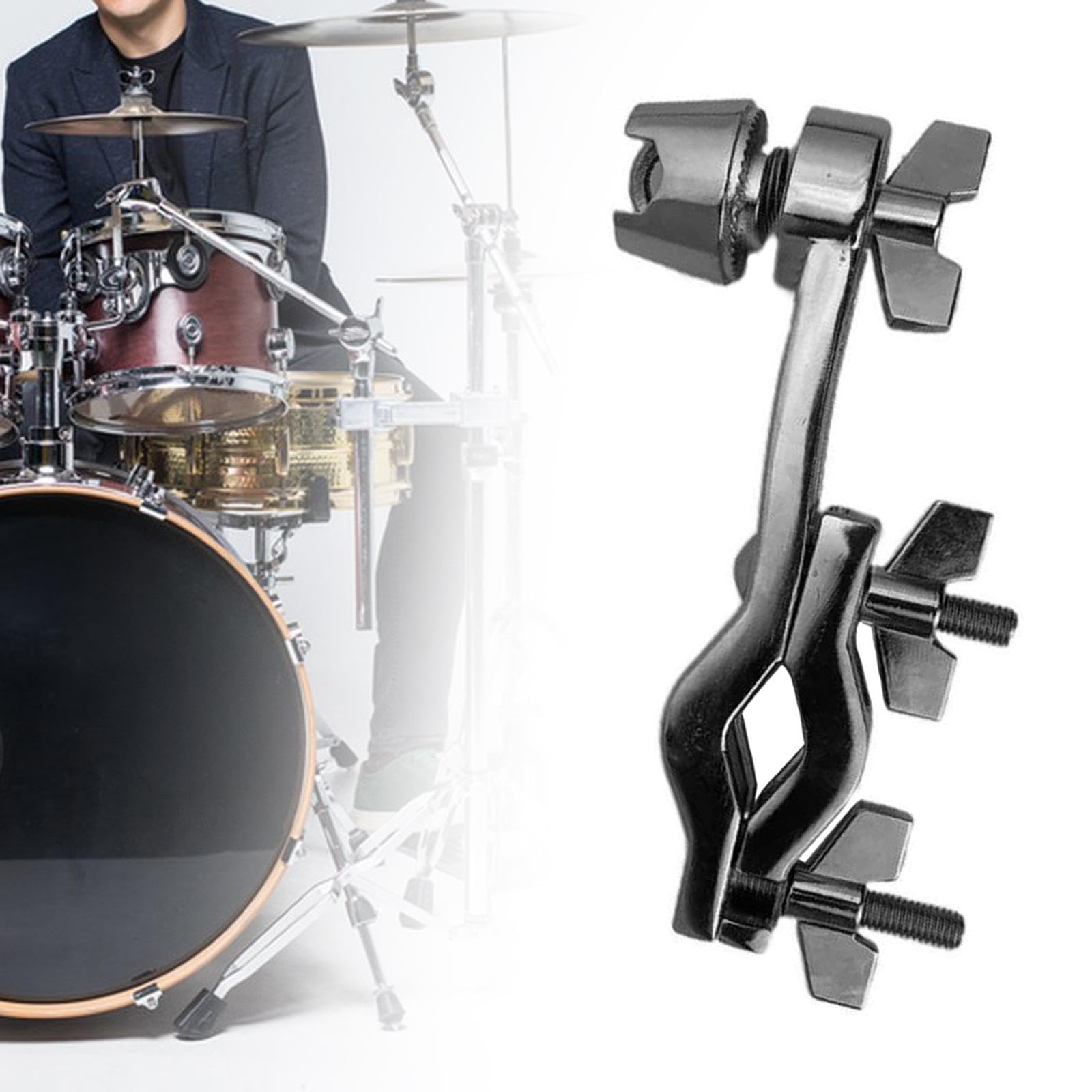 Abrazadera de Extensión para Soporte de Tambor, Soporte Profesional, Abrazaderas de Extensión para Tambores, Accesorios para Tambores