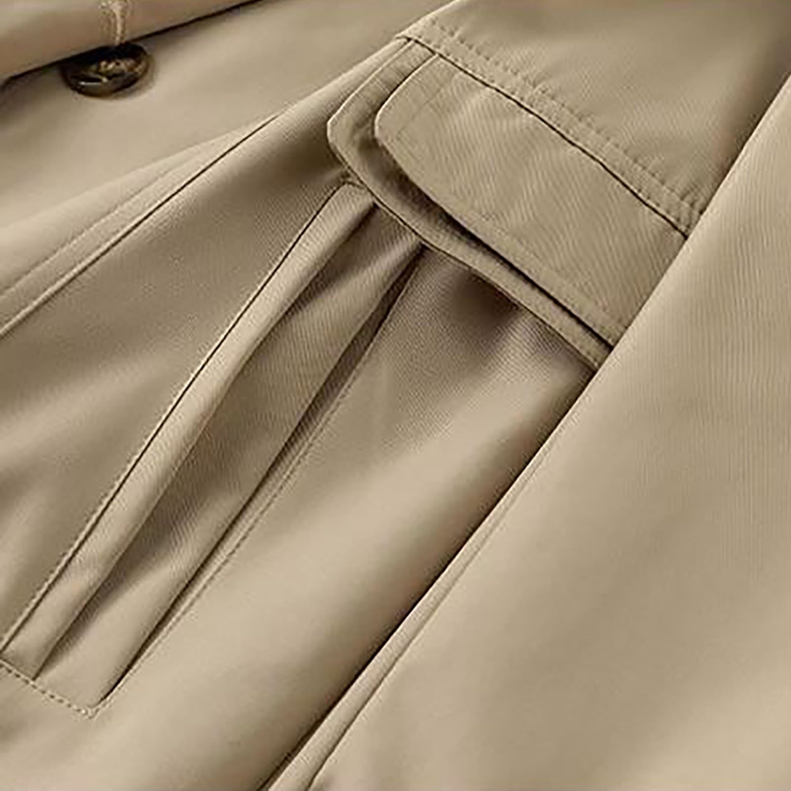 Generisch Trench da donna slim fit versione coreana doppiopetto piccolo trench medio da donna
