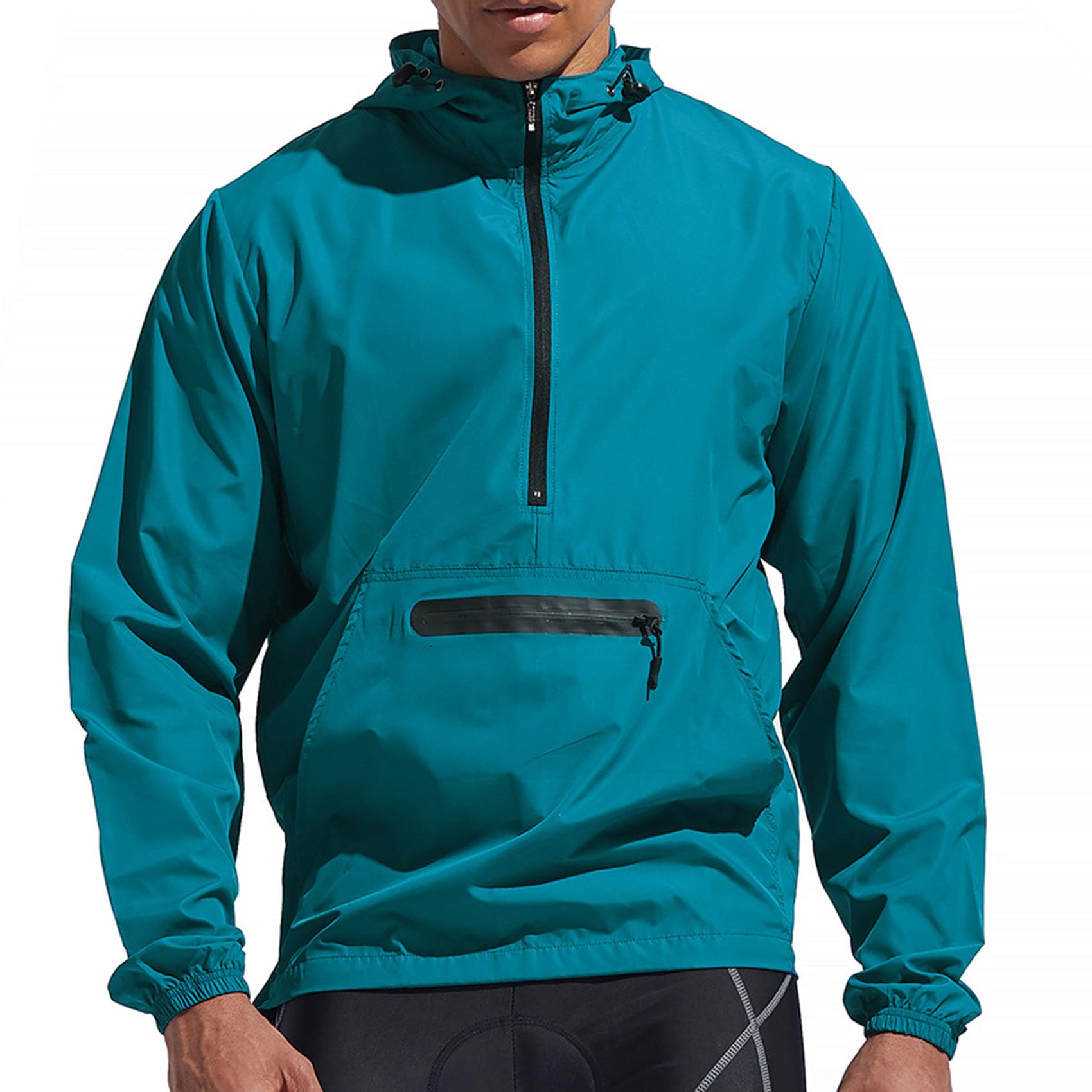 Chaqueta con capucha de ciclismo para hombre Chaquetas impermeables para la lluvia Jersey ligero Jersey para montar en bicicleta Ciclismo Running Top Ciclismo MTB Abrigo Ropa