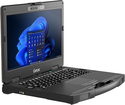 Getac S410 G5 Semi-Rugged Laptop, 14-inch FHD Intel Core i5-13th Gen | Sunlight Readable, No Touch, Webcam, 16GB RAM, 256GB SSD, Windows 11 Pro