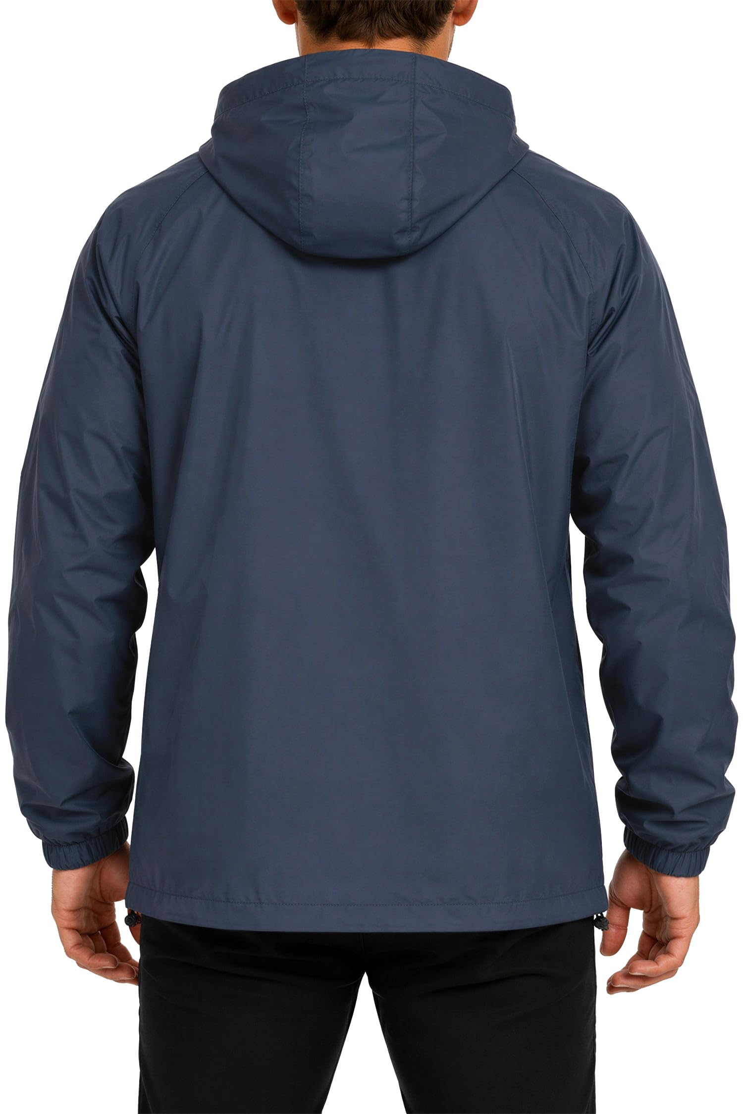 Reichstadt Chaqueta Impermeable Hombre Cortaviento Capucha Ligera Plegable | 100% impermeable, tejido transpirable, ligera, bolsa incluida, exterior, ciclismo, viajes, deporte, paseo y uso diario