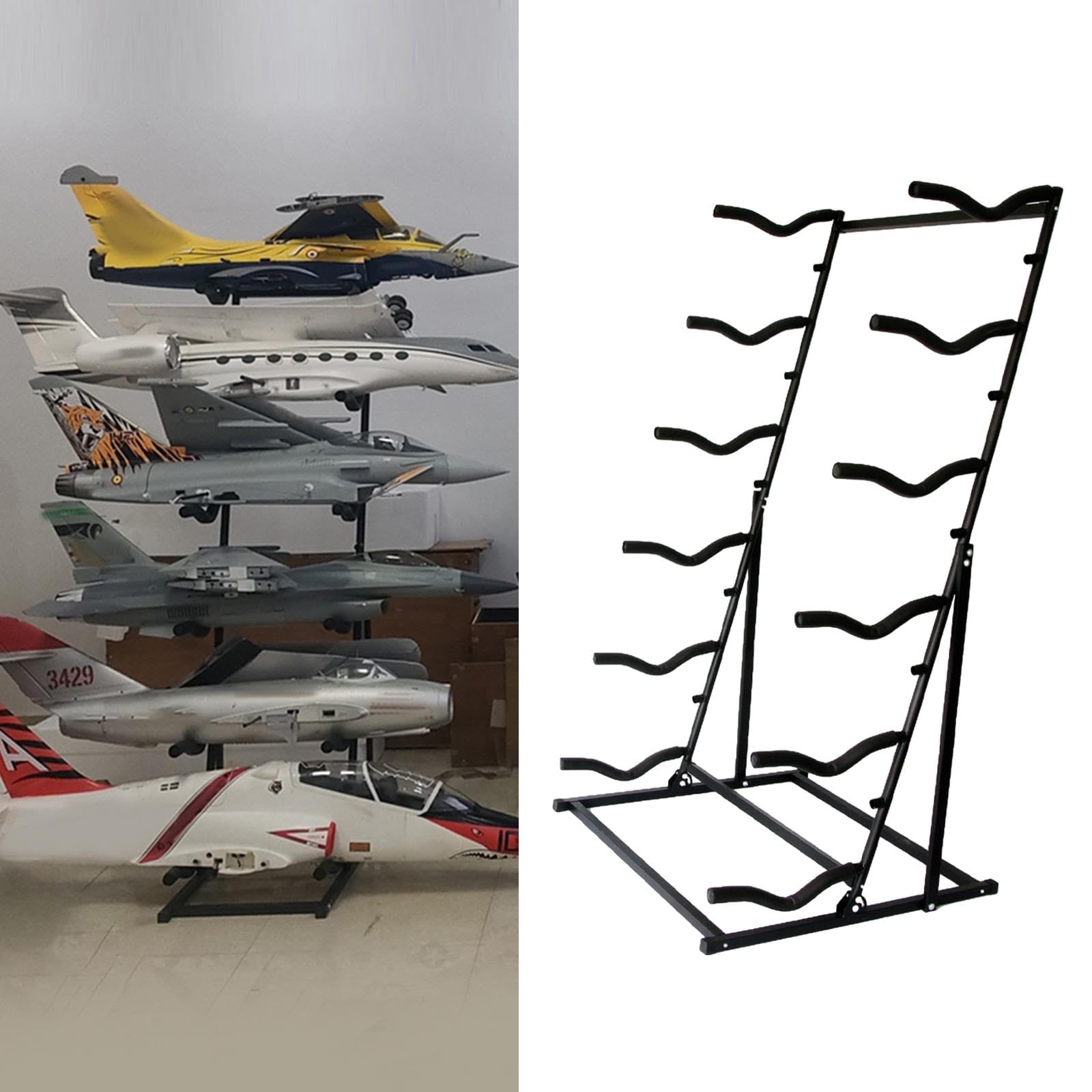 Harilla Supporto per Modellini di Aeromobili Radiocomandati, Multistrato, Stabile E Pratico, Supporto Professionale in Metallo Multiuso, Grande