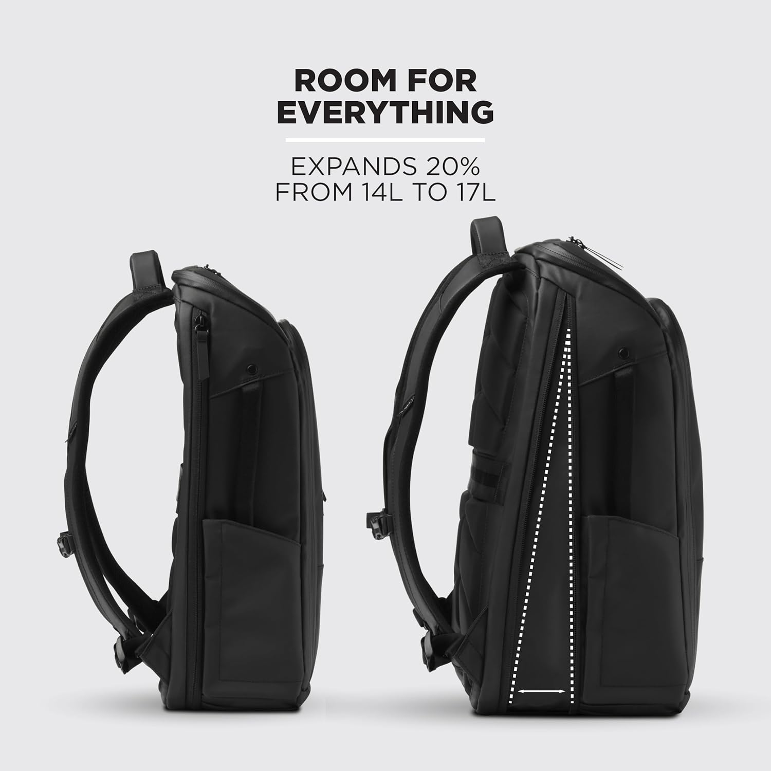 NOMATIC 14L Backpack - Work Backpack for Men and Woman - Everyday Pack - Water Resistant - 15" Laptop Sleeve - Professional Daypack For Mens - Expandable Travel Pack - Image 5