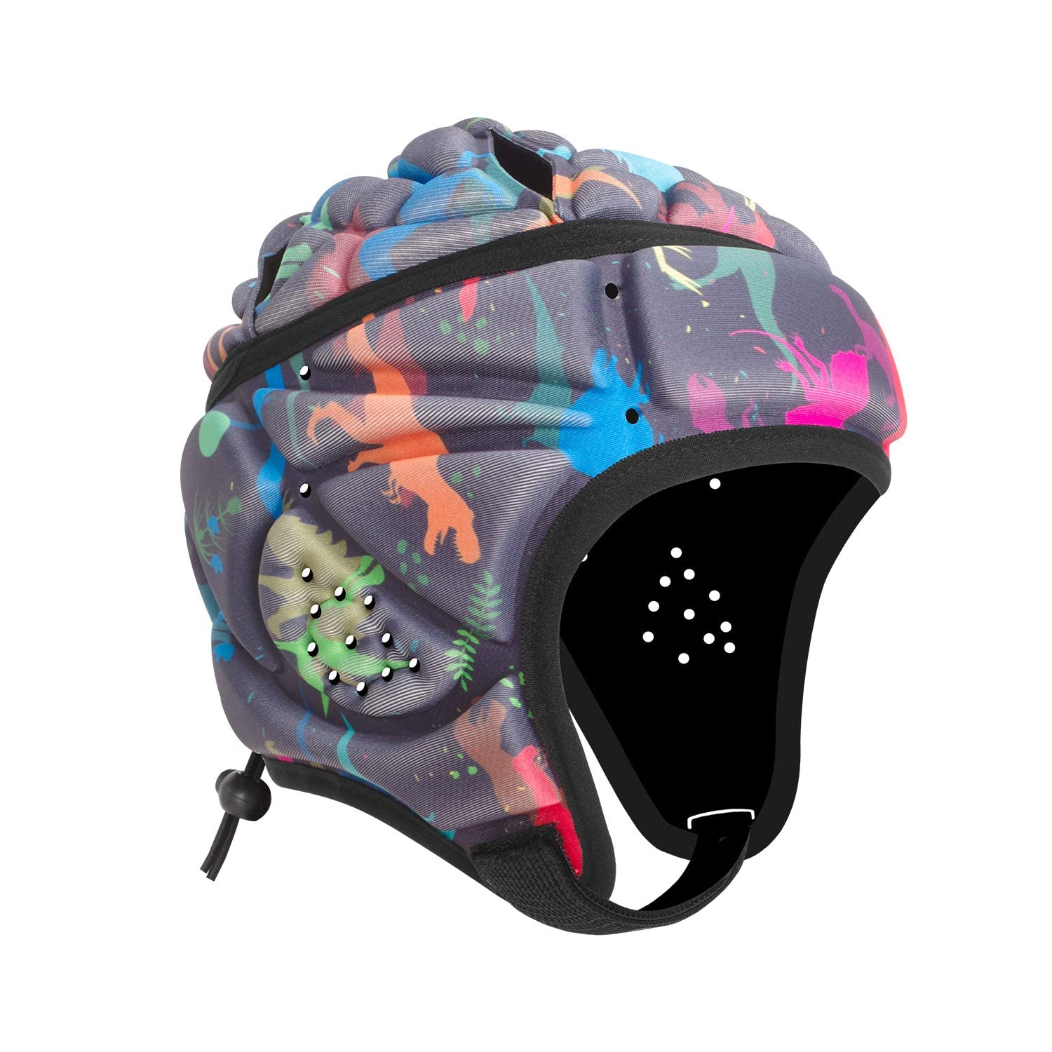 Sponsored Ad – Mult-Color Soft Helmet, Flag Football Rugby Goalkeeper Helmet, Cap Soft Shell Helmet, Soccer Headgear Special Needs Protection for Childrens 4-12 Years