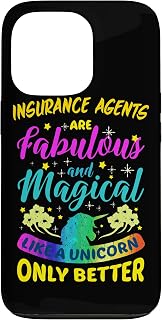 Insurance Agents Funny Cute Colourful Unicorn Case for iPhone 13 Pro