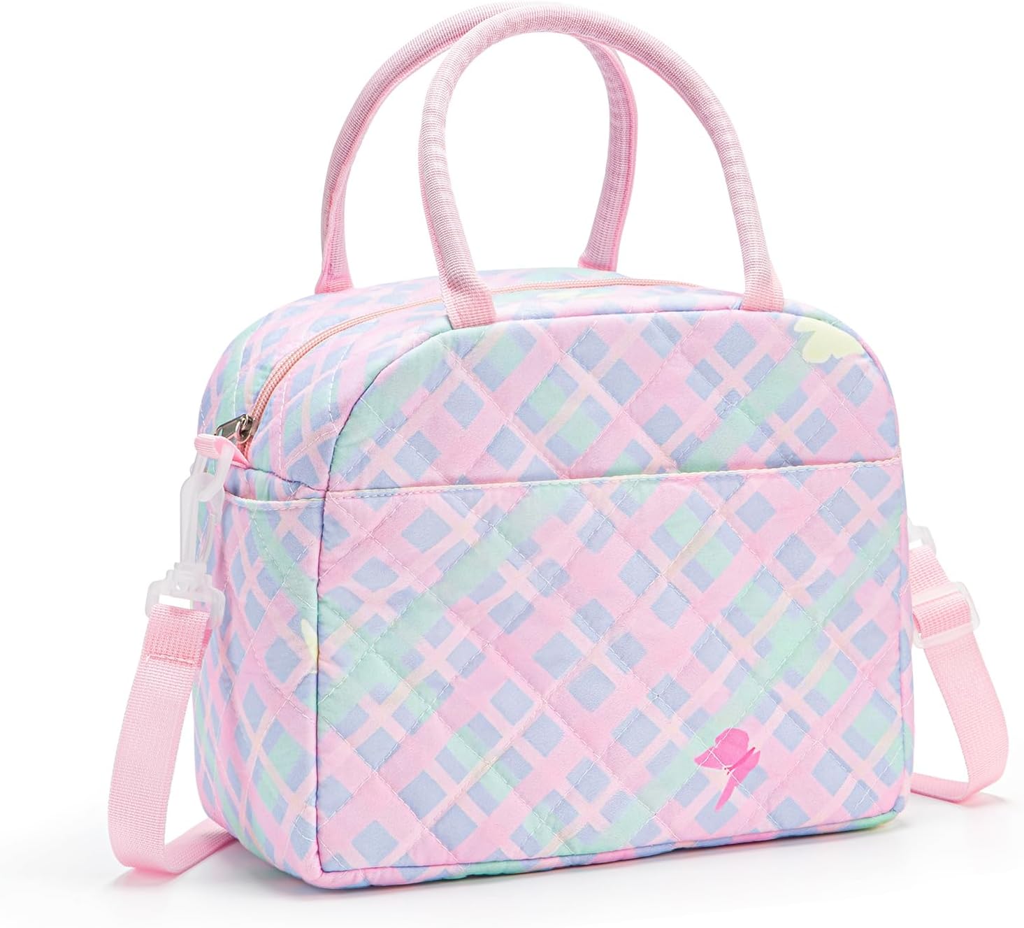 MEXS Lunch Bag for Women Reusable Lunch Box Quilted Puffer Large Capacity Insulated Cooler Tote Bags Work Travel Picnic