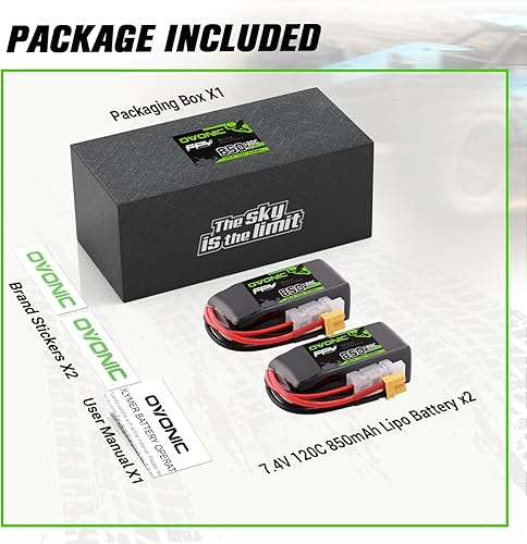 Miniatura 6 de OVONIC O-120C-850-2S1P-XT30-2P