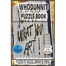 Whodunnit Puzzle Book 50+ Tricky Clues | Direction-Based Word Hunts | Large-Print Grids | Fun Mystery-Themed Activity Book for All Ages
