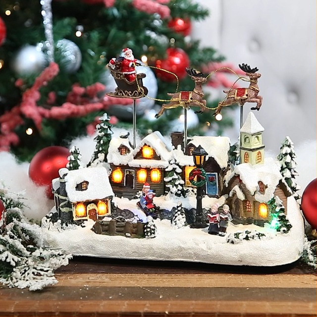Amazon.com: Kurt Adler Battery Operated Musical LED Village with