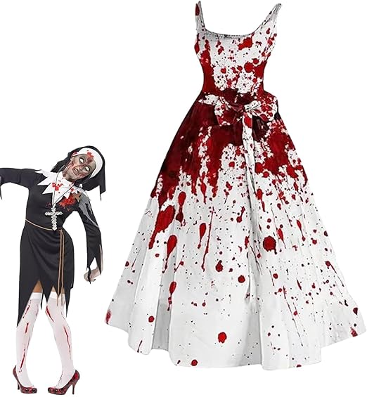 Weißes kleid für halloween Clearance
