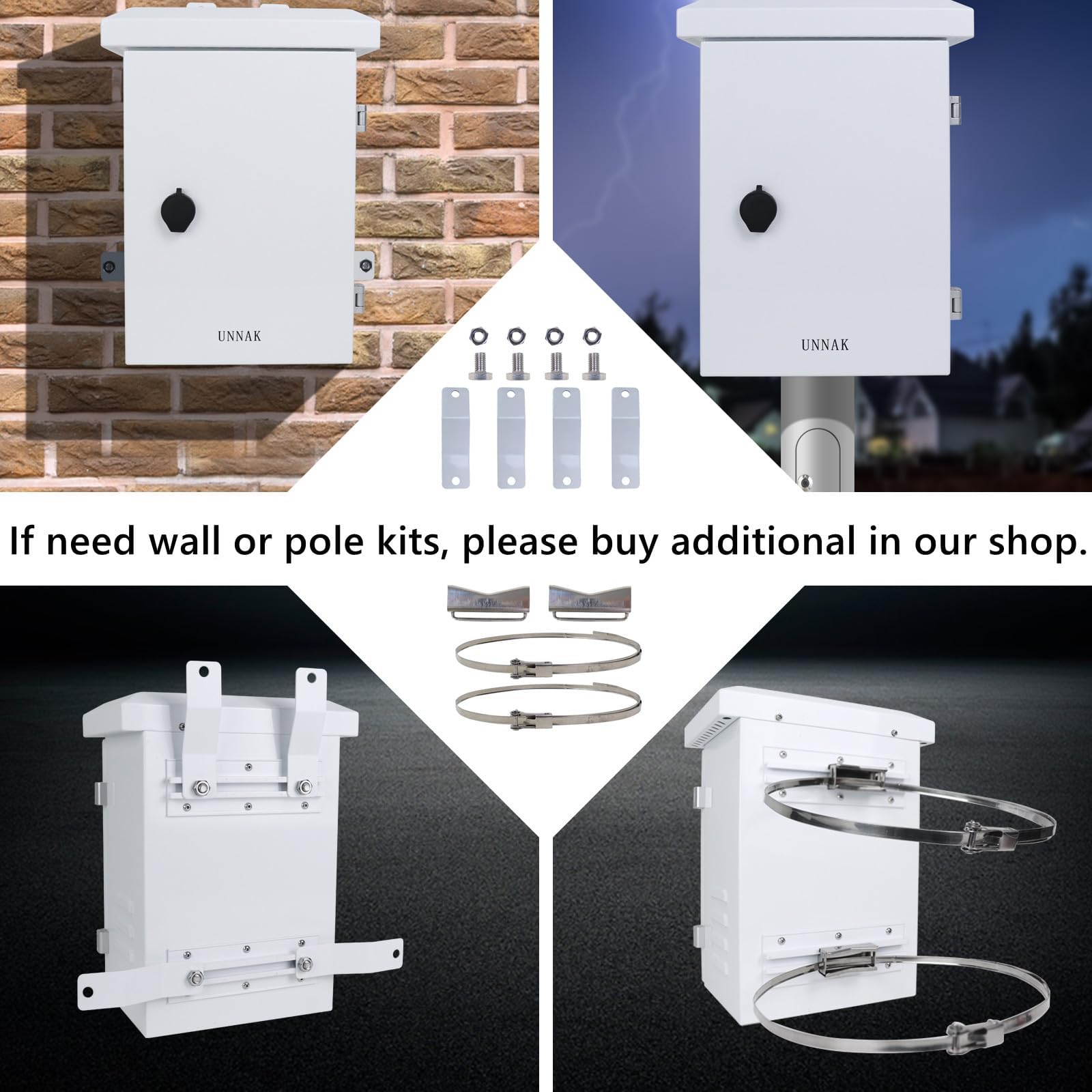 Outdoor Weatherproof Nema Enclosure Electric Box19.7x15.7x9.8 Ventilation — Amazon image 5