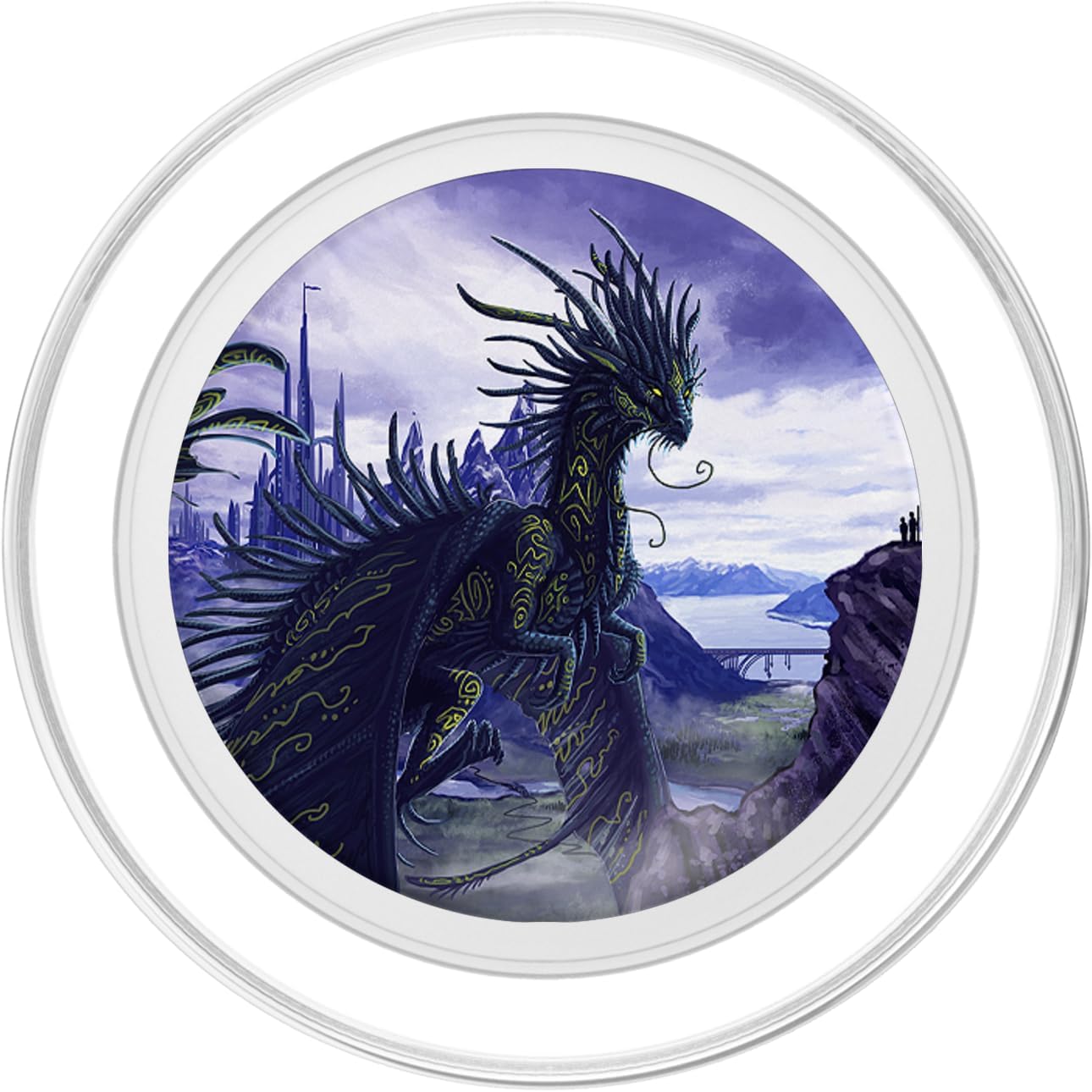 Fire Fit Designs Dragon Pop Socket for Phone Dragon PopSockets Fantasy Dragon PopSockets MagSafe PopGrip for iPhone, 260027