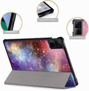 Case for Xiaomi Redmi Pad SE 11 Inch 2023 Tablet Slim Protective Case with Auto Sleep/Wake and Stand Function Galaxy