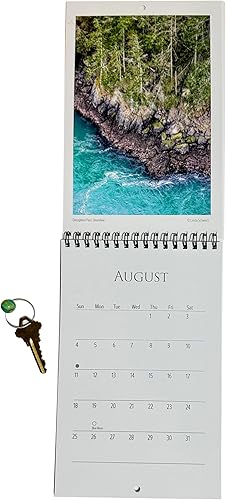 Miniatura 3 de Calendario Spirit of the Salish Sea 2024 Whidbey Island Landscapes - Tamaño compacto de 5.5 x 17 pulgadas cuando está abierto - Calendario natural